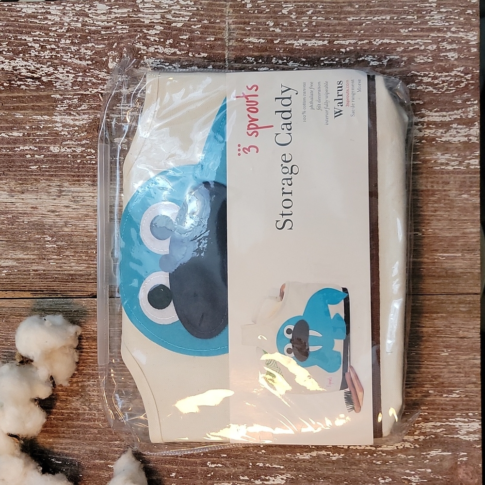 RARE NWT 3 Sprouts Storage Caddy Walrus Hard to Find